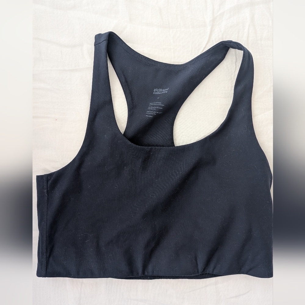 Girlfriend Collective Paloma Bra, M, Navy Blue